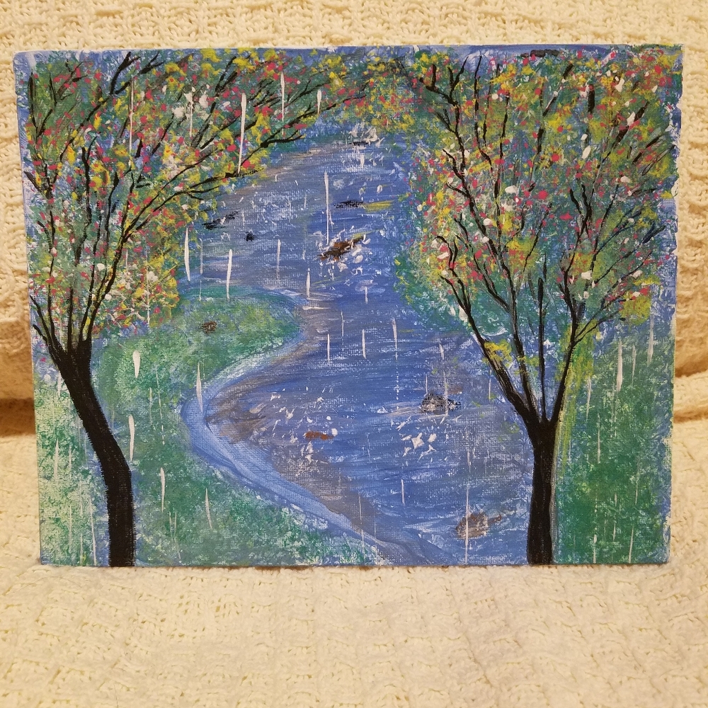 From Wendy's closet handmade painting that My Mom painted